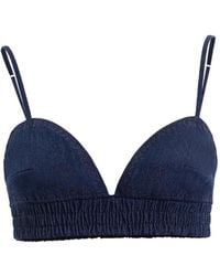 Saiid Kobeisy - Denim Crop Top - Lyst