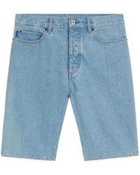 HUGO - Pantalones Vaqueros Cortos Con Parche Del Logo - Lyst