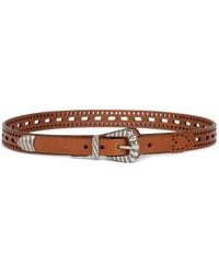 Etro - Openwork Leather Belt - Lyst