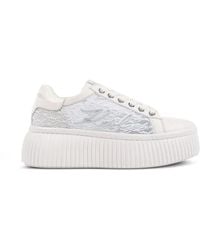 KARL LAGERFELD - Kreeper Orchid Low-Top Sneakers - Lyst