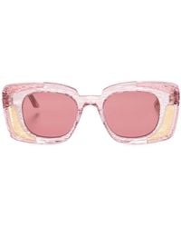 Kuboraum - T7 Transparent Square-Frame Sunglasses - Lyst