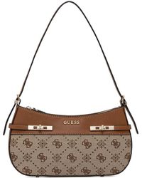 Guess - Monogram Turn-lock Shoulder Bag - Lyst