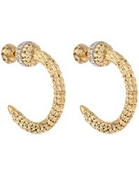 Officina Bernardi - 18Kt Ophidia Diamond Hoop Earrings - Lyst