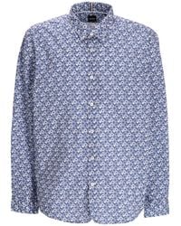 BOSS - Overhemd Met Geometrisch Patroon - Lyst