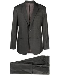 Giorgio Armani - Checked Two-piece Wool Suit - Lyst