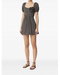 Elisabetta Franchi - Polka-Dot Short Sleeve Dress - Lyst