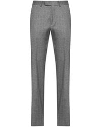 ZEGNA - Tapered-Leg Wool Tailored Trousers - Lyst