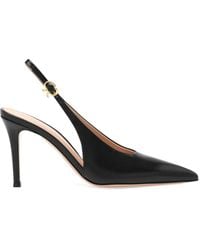 Gianvito Rossi - Pumps Robbie Con Cinturino Posteriore 85Mm - Lyst