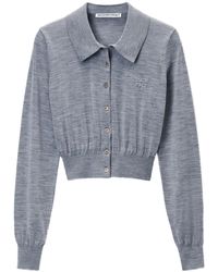 Alexander Wang - Logo-Embossed Cardigan - Lyst