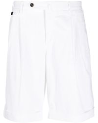 PT Torino - Off-Centre Button-Fastening Bermuda Shorts - Lyst