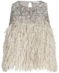Brunello Cucinelli - Dazzling Fil Coupé Top - Lyst