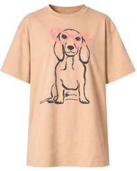 Twinset - Myfo Oversize T-Shirt With Print And Embroidery - Lyst