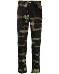 Stain Shade - Abstract-Print Straight-Leg Jeans - Lyst