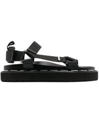 Moschino - Logo-print Slingback Sandals - Lyst