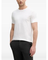 Trussardi - Logo-Embroidered T-Shirt - Lyst