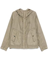 C.P. Company - Wax Googgle Linen Jacket - Lyst