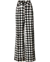 MITILIANE COUTURE - Houndstooth-Patterned Sequinned Trousers - Lyst