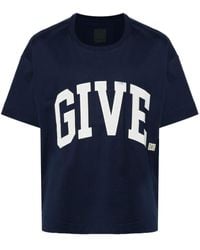 Givenchy - T-shirt College Dalla Vestibilità Boxy In Cotone - Lyst