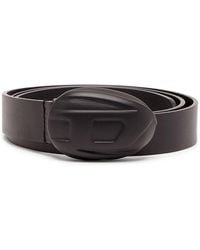 DIESEL - 1Dr Logo-Buckle Leather Belt - Lyst