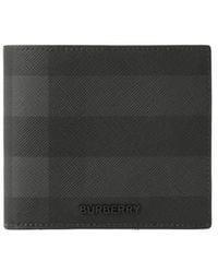 Burberry - Check Bifold Wallet - Lyst