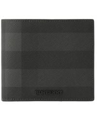 Burberry - Check-Pattern Bi-Fold Wallet - Lyst
