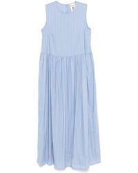 Semicouture - Striped Midi Dress - Lyst