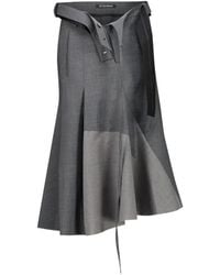 OTTOLINGER - Strapped Asymmetric-Hem Skirt - Lyst