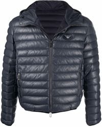 Emporio Armani - Padded Down Hooded Jacket - Lyst