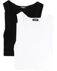 DSquared² - Ribbed-Knit Tank Top (Set Of Two) - Lyst