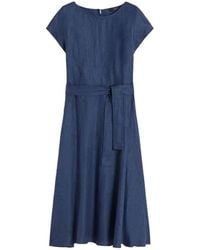 Weekend by Maxmara - Vestido Midi Con Cinturón - Lyst