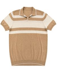 Heritage - Striped Short-Sleeve Polo Shirt - Lyst