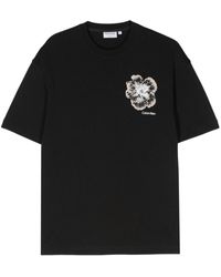 Calvin Klein - Camiseta con bordado floral - Lyst