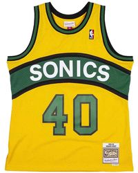 Mitchell & Ness - X Nba Seattle Supersonics Shawn Kemp Swingman Jersey - Lyst