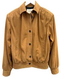 Saint Laurent - Suede Blouson Jacket - Lyst