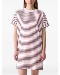 Marc O' Polo - Striped Short-Sleeve Mini Dress - Lyst
