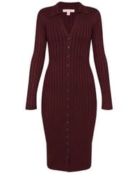 Guess - Miranda Ribbed-Knit Midi Dress - Lyst