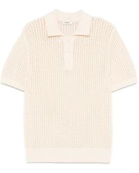 Sandro - Open-Knit Polo Shirt - Lyst