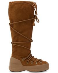 Moon Boot - Luna Lace-Up Suede Boots - Lyst