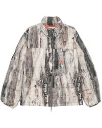 RC Outdoor Supply - Sierra Tree-Bark-Print Puffer Jacket - Lyst