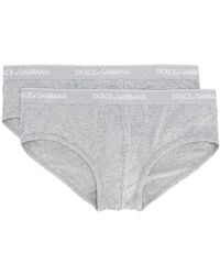 Dolce & Gabbana - Brando Logo-waistband Briefs (pack Of Two) - Lyst
