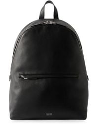 Tom Ford - Logo-Print Grained-Leather Backpack - Lyst