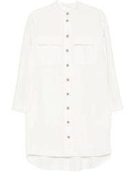 Marc O' Polo - Button-Down Chest-Pocket Mini Dress - Lyst