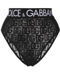 Dolce & Gabbana - Slip Con Logo Jacquard - Lyst