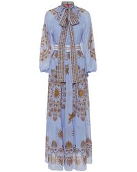 La DoubleJ - Silk Chiffon Athena Maxi Dress - Lyst