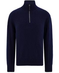 Ferragamo - Pullover mit Stehkragen - Lyst