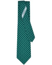 Ferragamo - Gecko-Print Silk Tie - Lyst