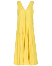 Another Tomorrow - V-Neck Maxi Dress - Lyst