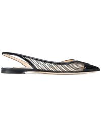 Jimmy Choo Fetto Ballerina Shoes - Black