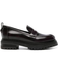 Sergio Rossi - Joan Leather Loafers - Lyst