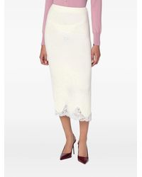 GIUSEPPE DI MORABITO - Embellished Lace Midi Skirt - Lyst